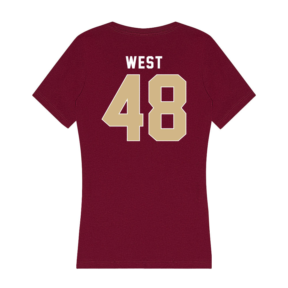 FSU - NCAA Football : Jackson West - Women's V-Neck T-Shirt-1