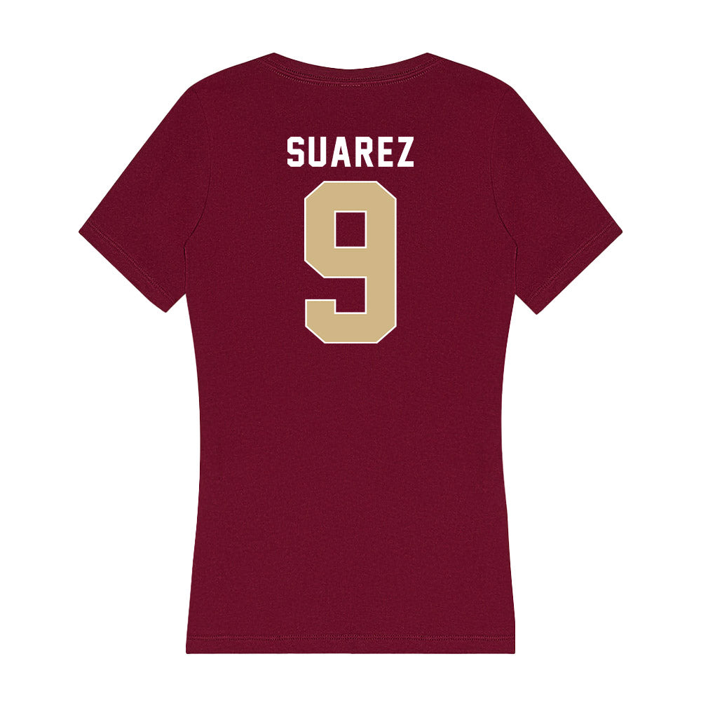 FSU - NCAA Women's Soccer : Taylor Suarez - Women's V-Neck T-Shirt-1