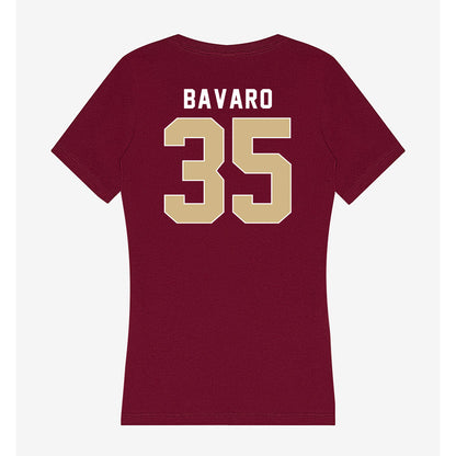 FSU - NCAA Baseball : Will Bavaro - Women's V-Neck T-Shirt-1