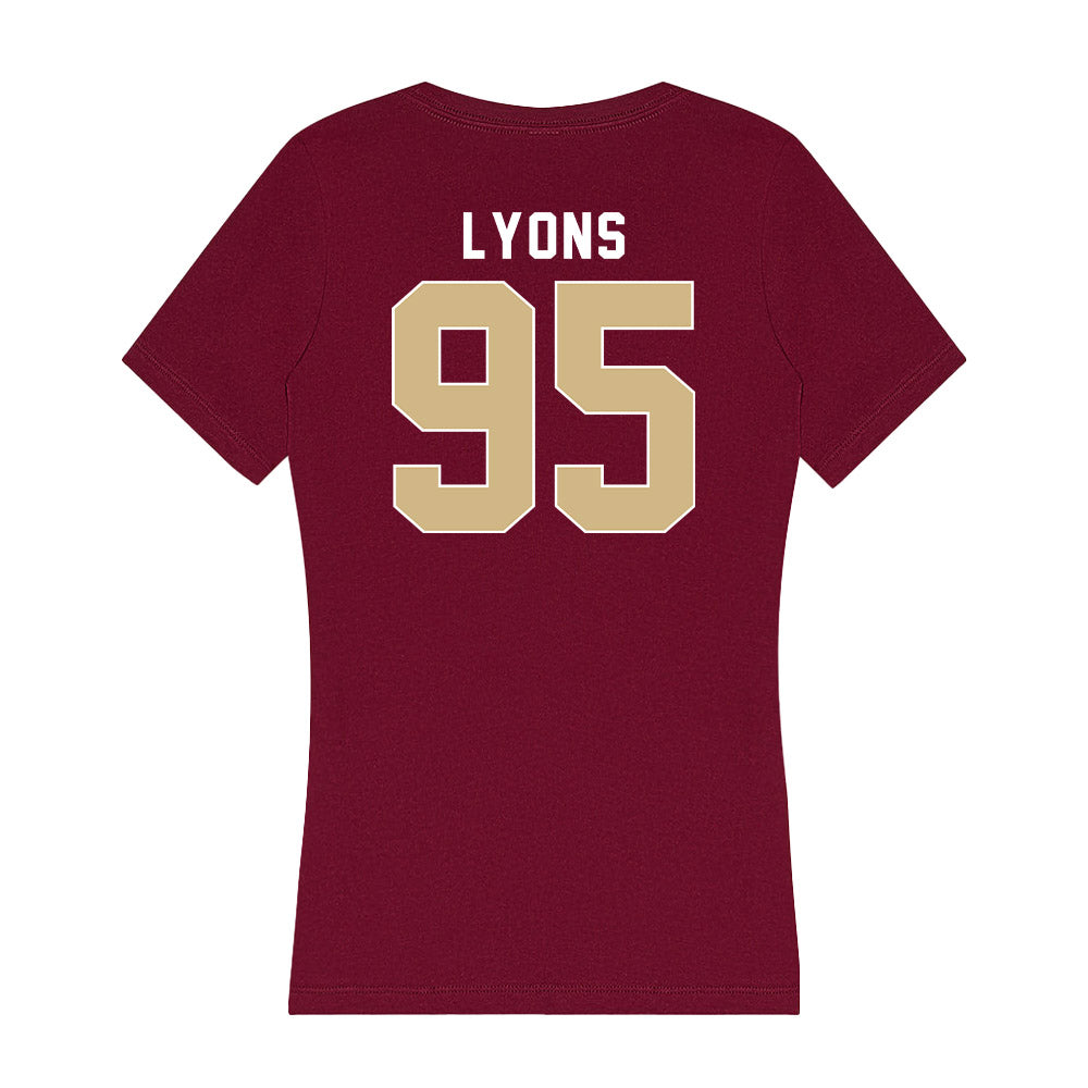 FSU - NCAA Football : Daniel Lyons - Women's V-Neck T-Shirt-1