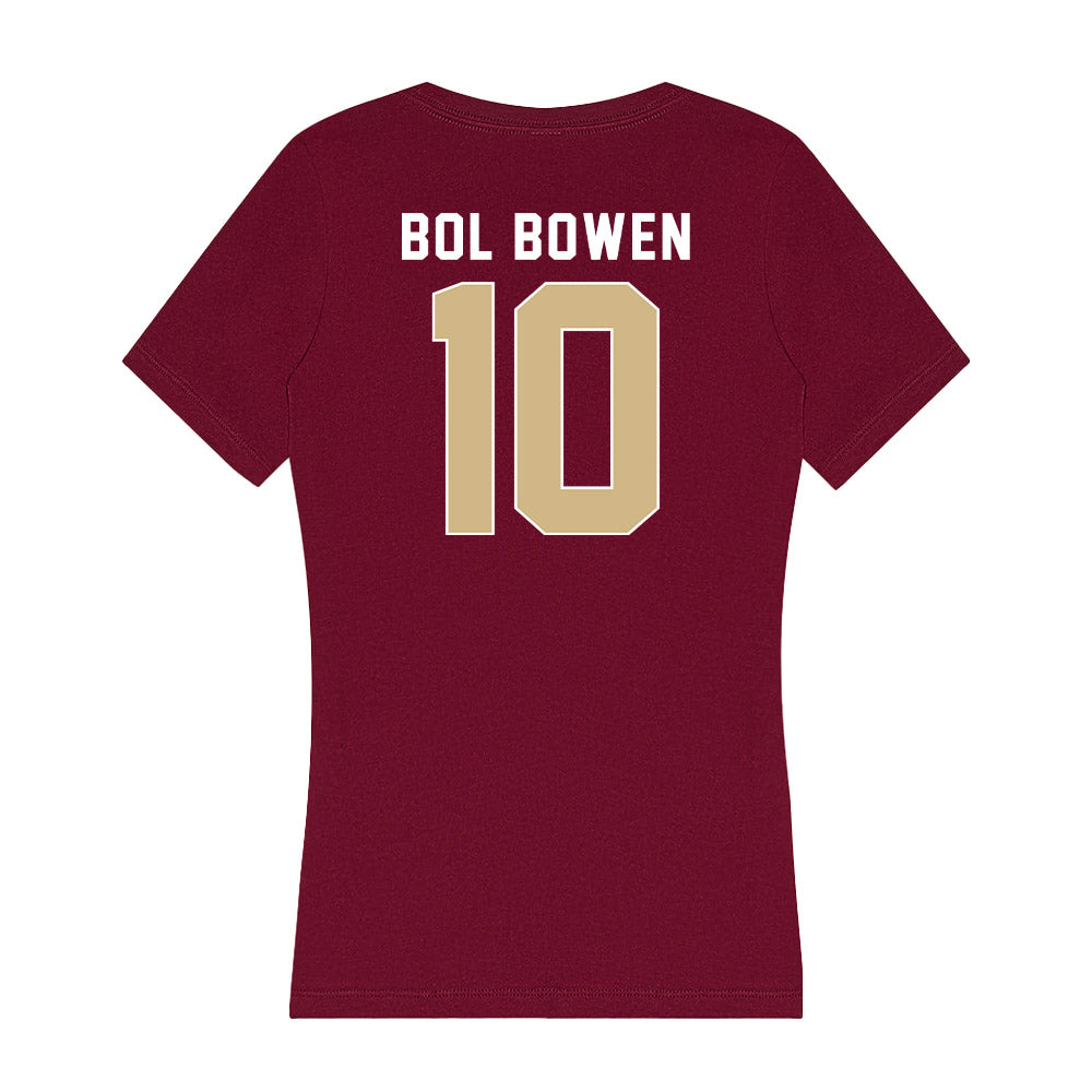 FSU - NCAA Men's Basketball : Taylor Bol Bowen - Women's V-Neck T-Shirt-1