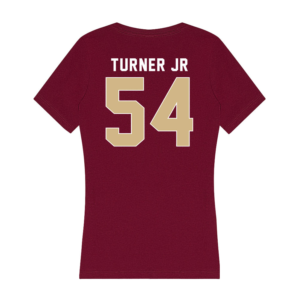 FSU - NCAA Football : Byron Turner Jr - Women's V-Neck T-Shirt-1