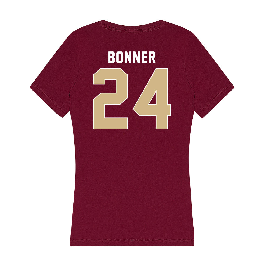 FSU - NCAA Women's Basketball : Amaya Bonner - Women's V-Neck T-Shirt-1