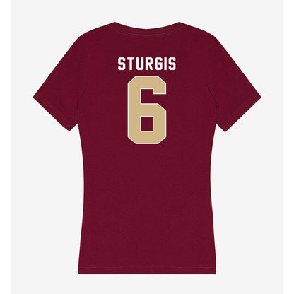FSU - NCAA Softball : Makenna Sturgis - Women's V-Neck T-Shirt-1