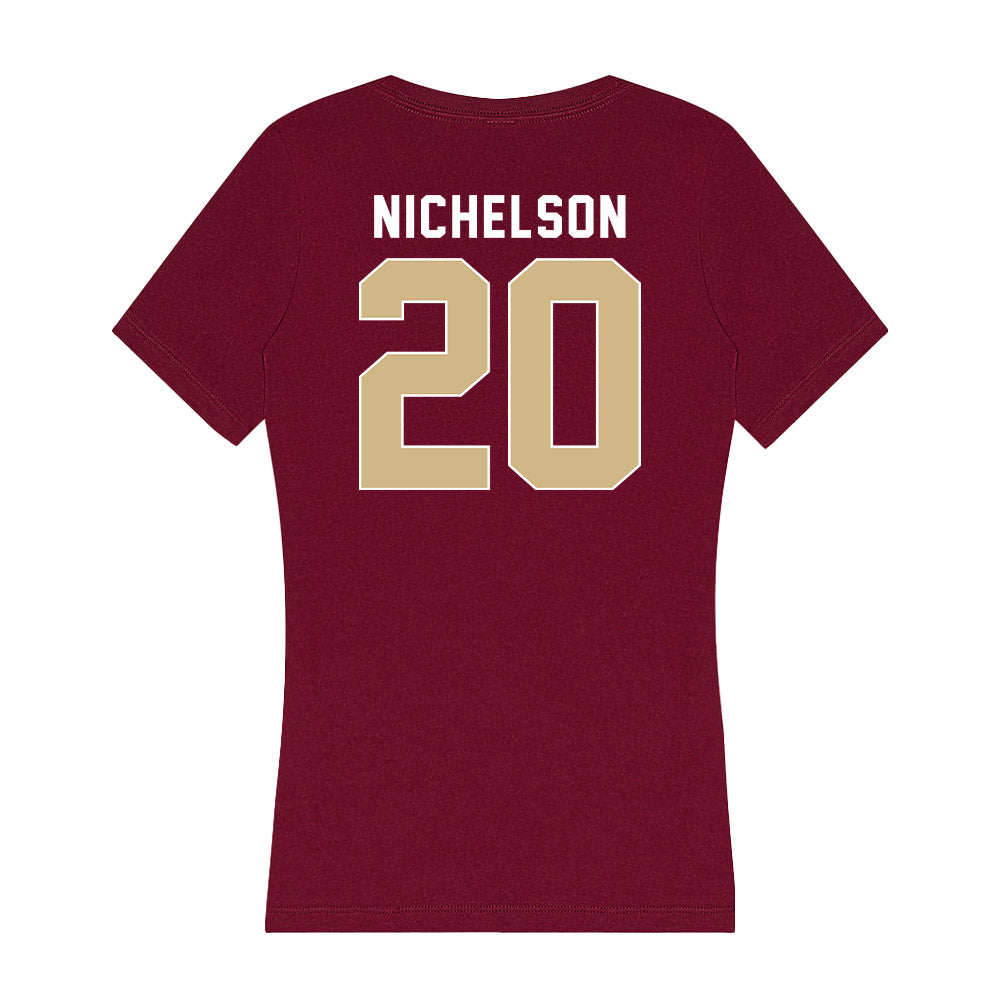 FSU - NCAA Football : Blake Nichelson - Women's V-Neck T-Shirt-1