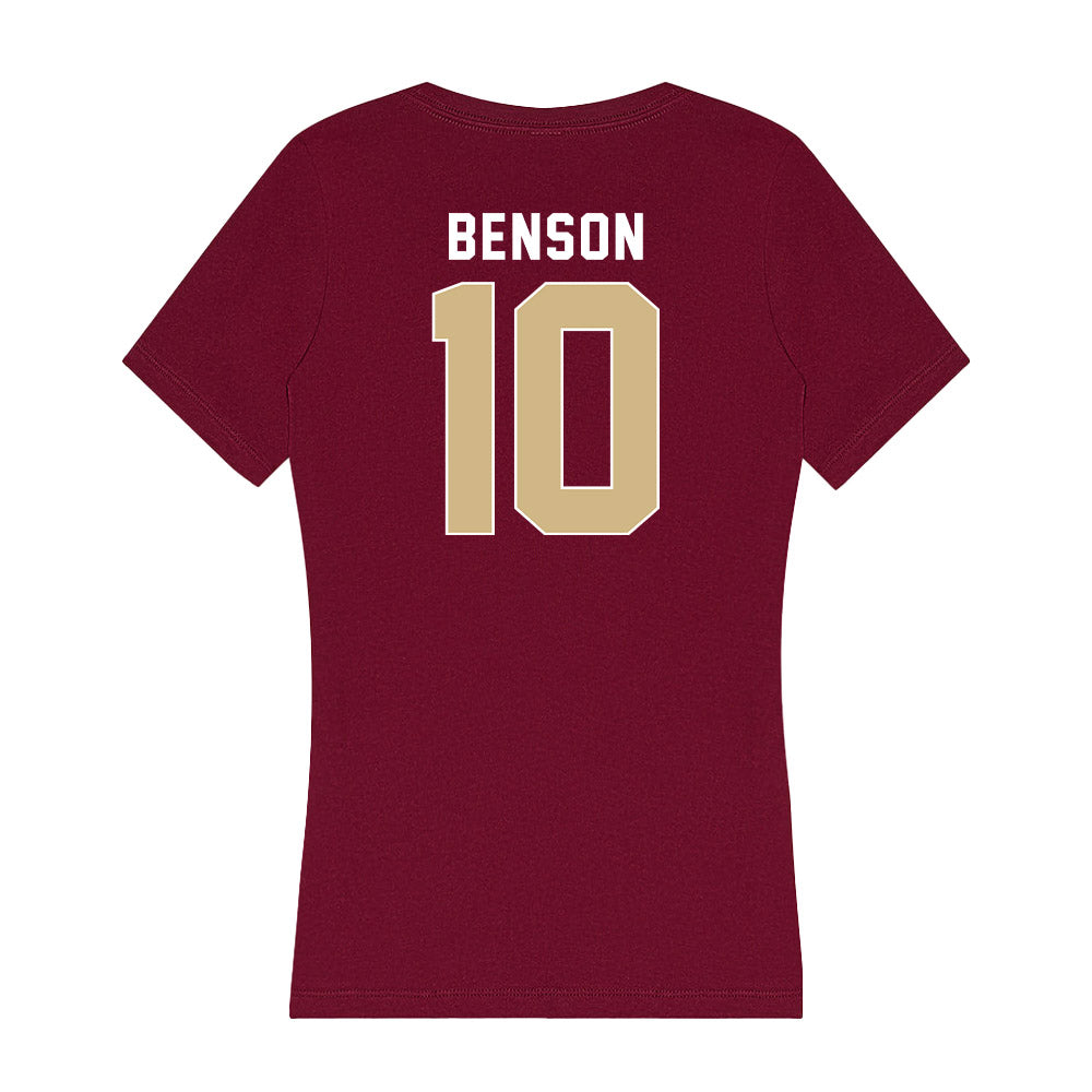 FSU - NCAA Football : Malik Benson - Women's V-Neck T-Shirt-1