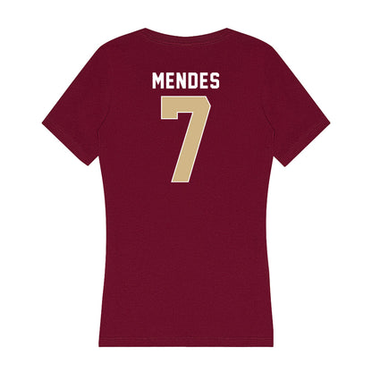 FSU - NCAA Baseball : Wes Mendes - Women's V-Neck T-Shirt-1