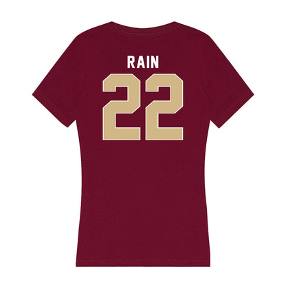 FSU - NCAA Women's Soccer : Claire Rain - Women's V-Neck T-Shirt-1