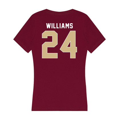 FSU - NCAA Football : Roydell Williams - Women's V-Neck T-Shirt-1