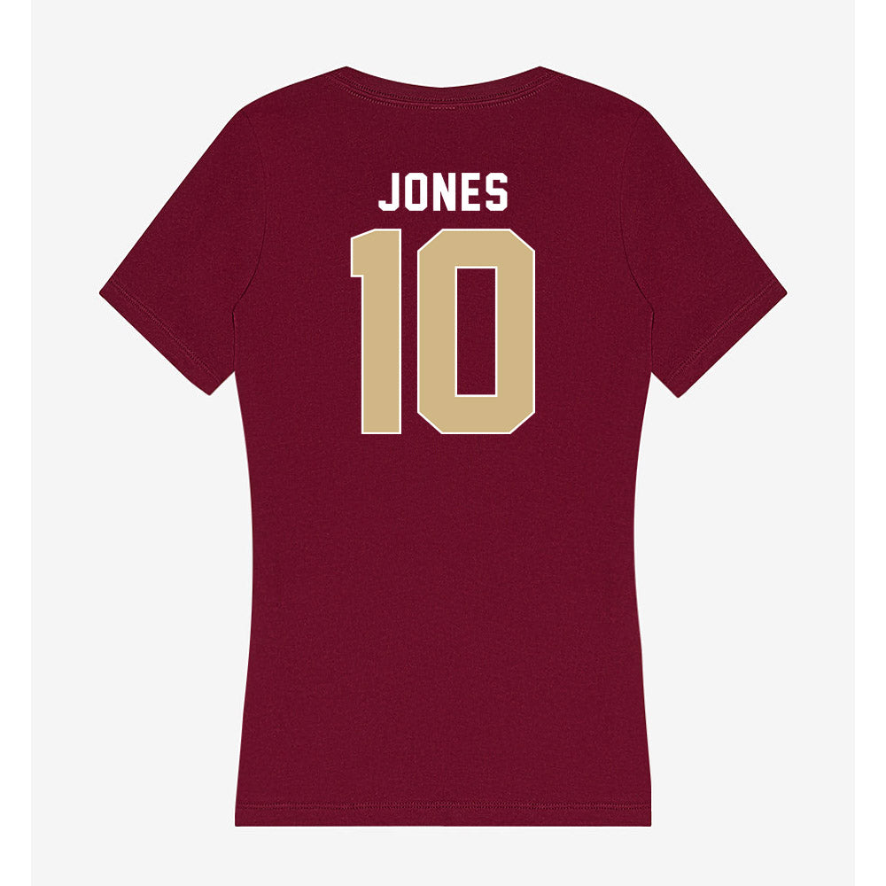 FSU - NCAA Men's Basketball : Lajae Jones - Women's V-Neck T-Shirt-1
