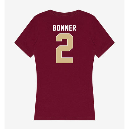 FSU - NCAA Women's Basketball : Amaya Bonner - Women's V-Neck T-Shirt-1