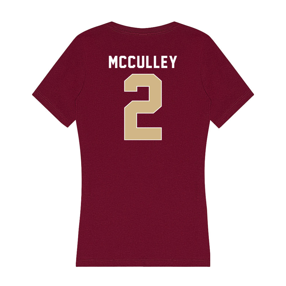 FSU - NCAA Baseball : Carter McCulley - Women's V-Neck T-Shirt-1