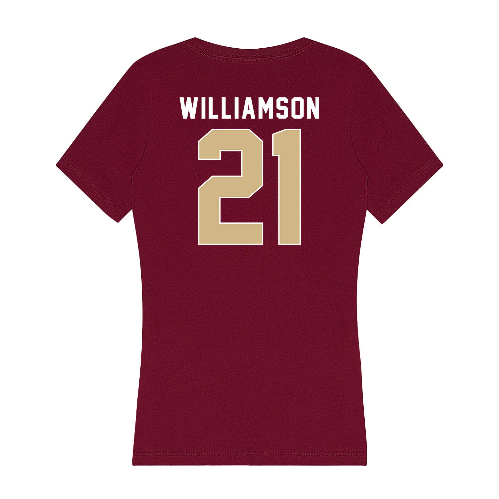 FSU - NCAA Football : Darion Williamson - Women's V-Neck T-Shirt-1