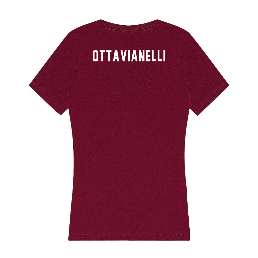 FSU - NCAA Women's Swimming & Diving : Arianna Ottavianelli - Women's V-Neck T-Shirt-1