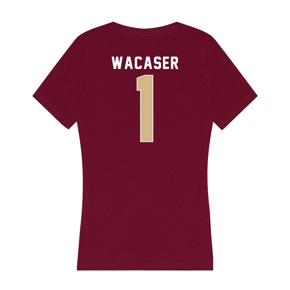 FSU - NCAA Softball : Hallie Wacaser - Women's V-Neck T-Shirt-1