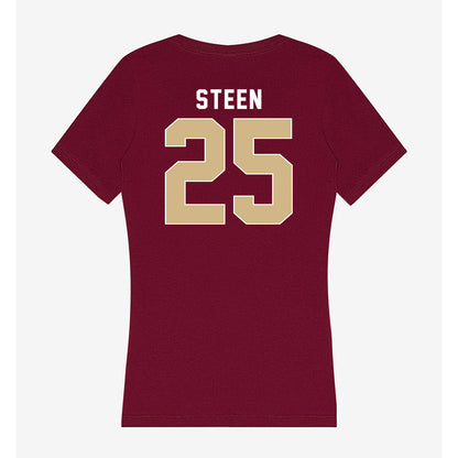 FSU - NCAA Men's Basketball : Alex Steen - Women's V-Neck T-Shirt-1