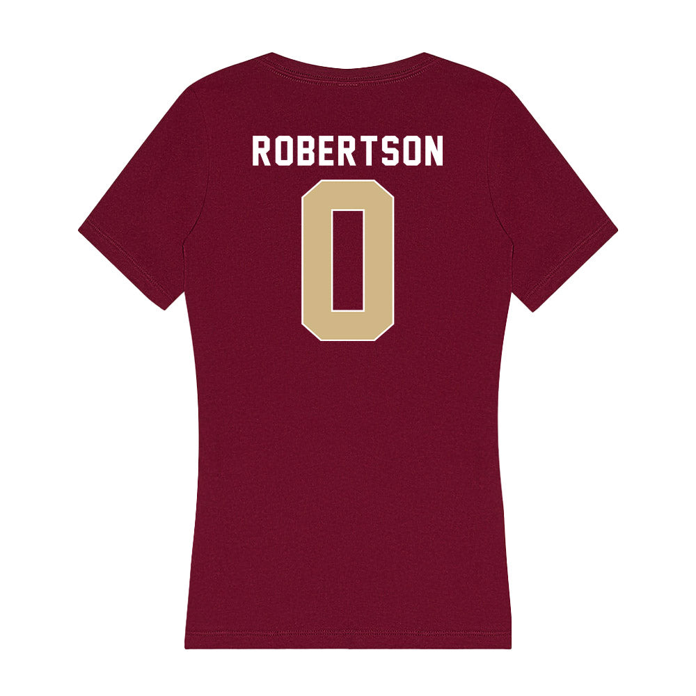 FSU - NCAA Women's Volleyball : Loren Robertson - Women's V-Neck T-Shirt-1