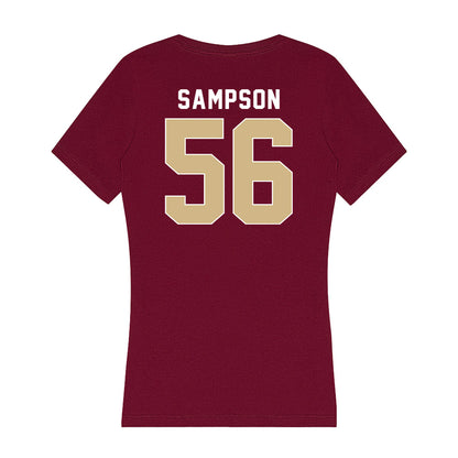 FSU - NCAA Football : KJ Sampson - Women's V-Neck T-Shirt-1