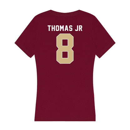 FSU - NCAA Football : Azareye'h Thomas Jr - Women's V-Neck T-Shirt-1