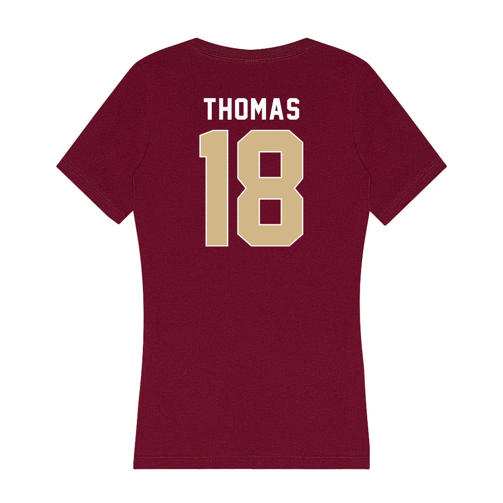 FSU - NCAA Football : Landen Thomas - Women's V-Neck T-Shirt-1