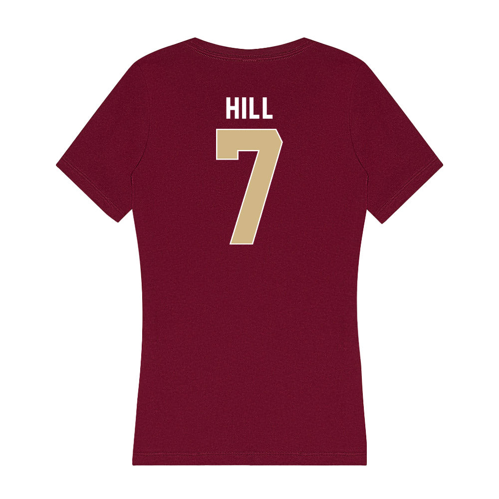 FSU - NCAA Football : Destyn Hill - Women's V-Neck T-Shirt-1