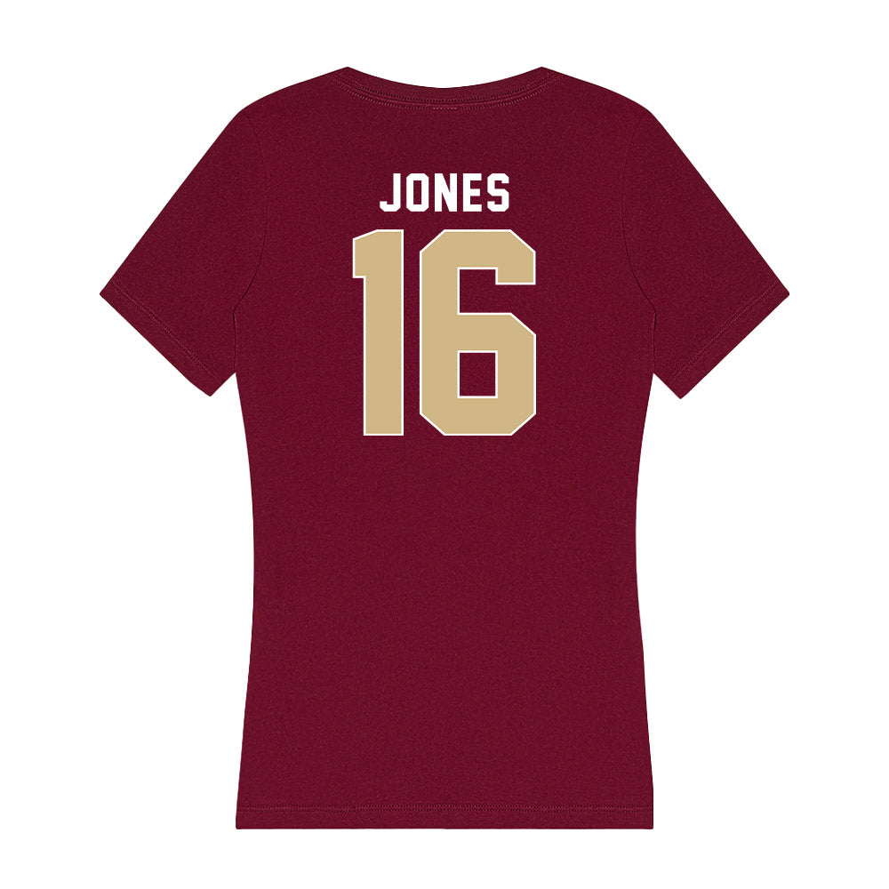 FSU - NCAA Football : Quindarrius Jones - Women's V-Neck T-Shirt-1