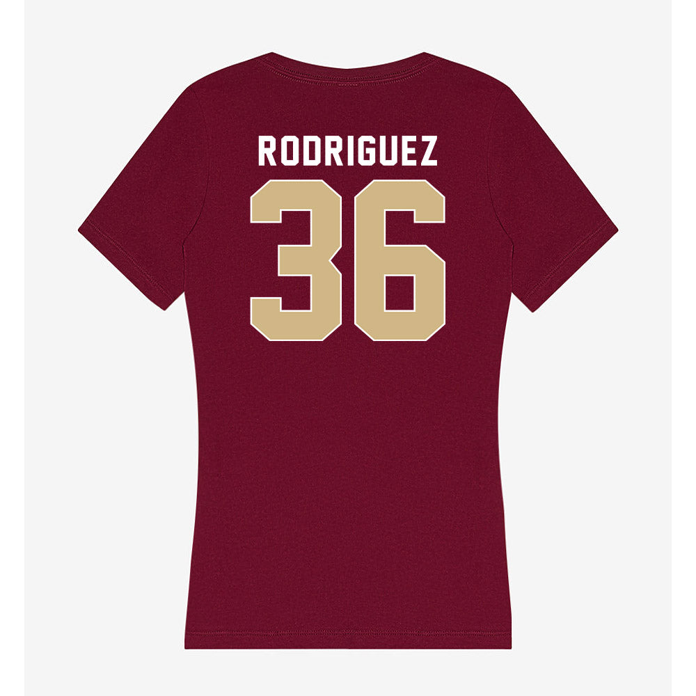 FSU - NCAA Baseball : Mookie Rodriguez - Women's V-Neck T-Shirt-1