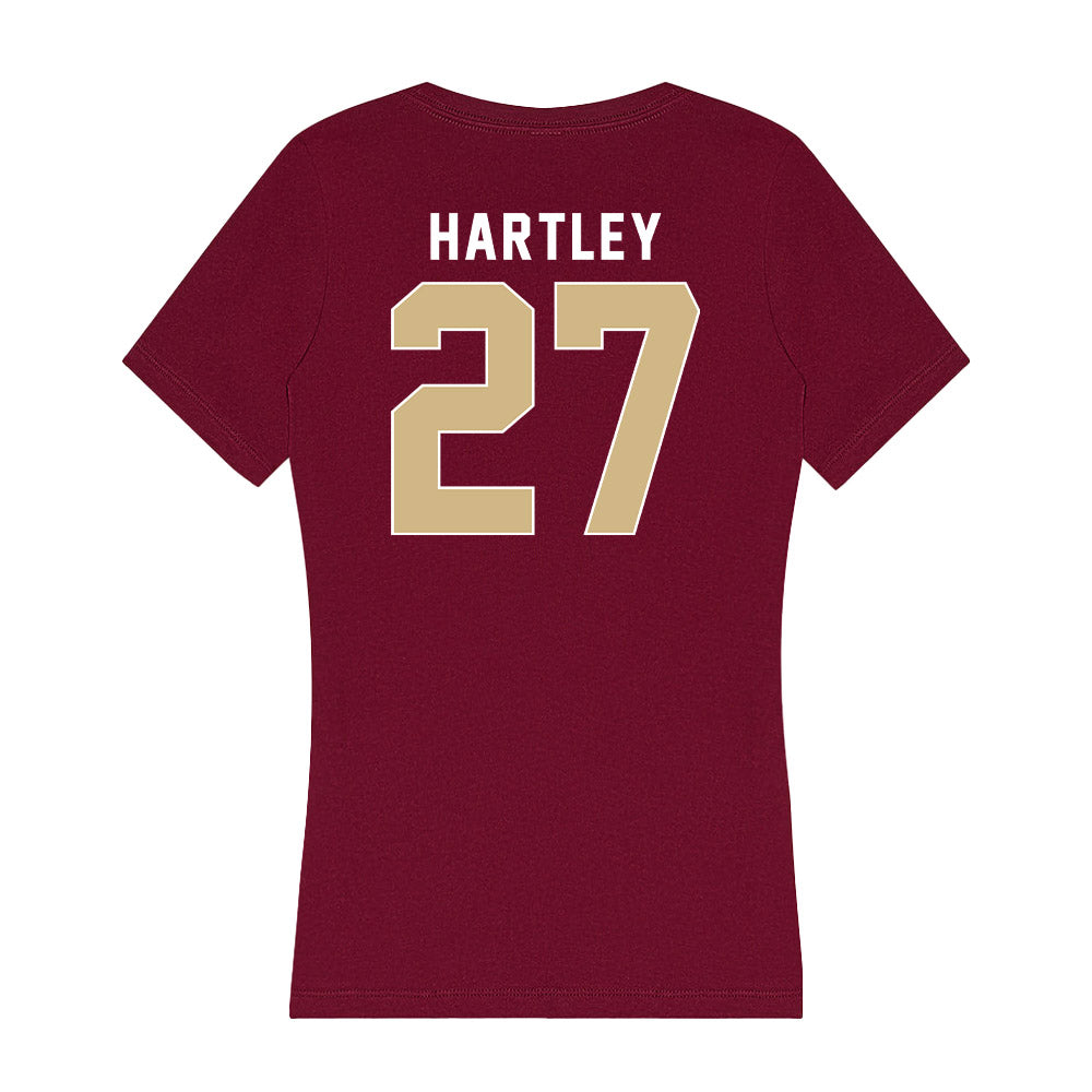 FSU - NCAA Softball : Krystina Hartley - Women's V-Neck T-Shirt-1