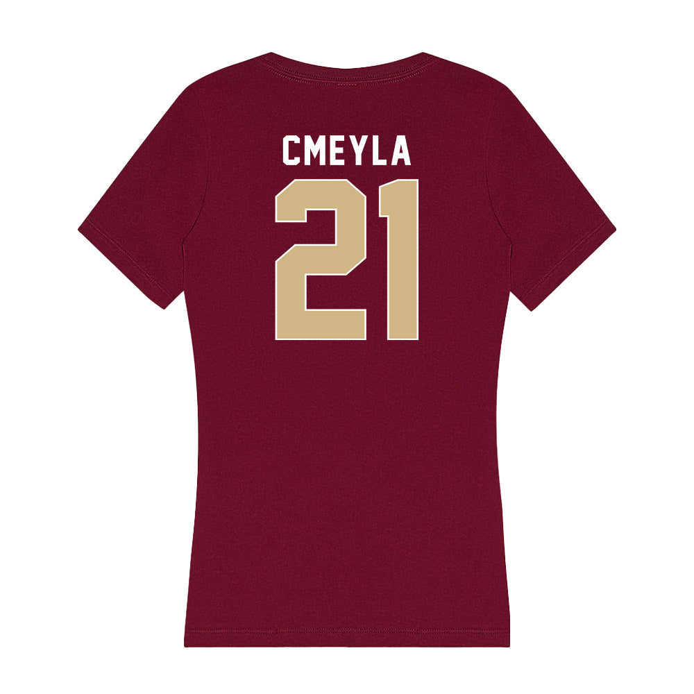 FSU - NCAA Baseball : Nathan Cmeyla - Women's V-Neck T-Shirt-1