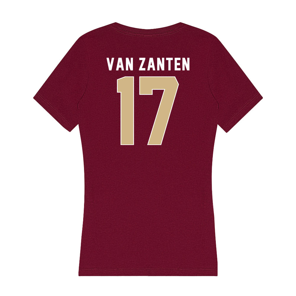 FSU - NCAA Women's Soccer : Amelia Van Zanten - Women's V-Neck T-Shirt-1