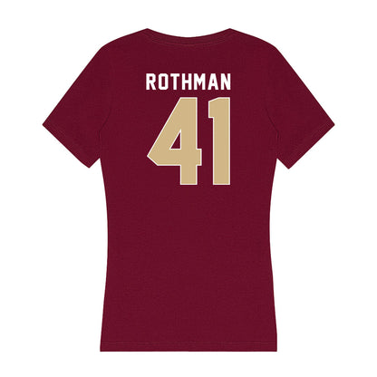 FSU - NCAA Beach Volleyball : Audrey Rothman - Women's V-Neck T-Shirt-1