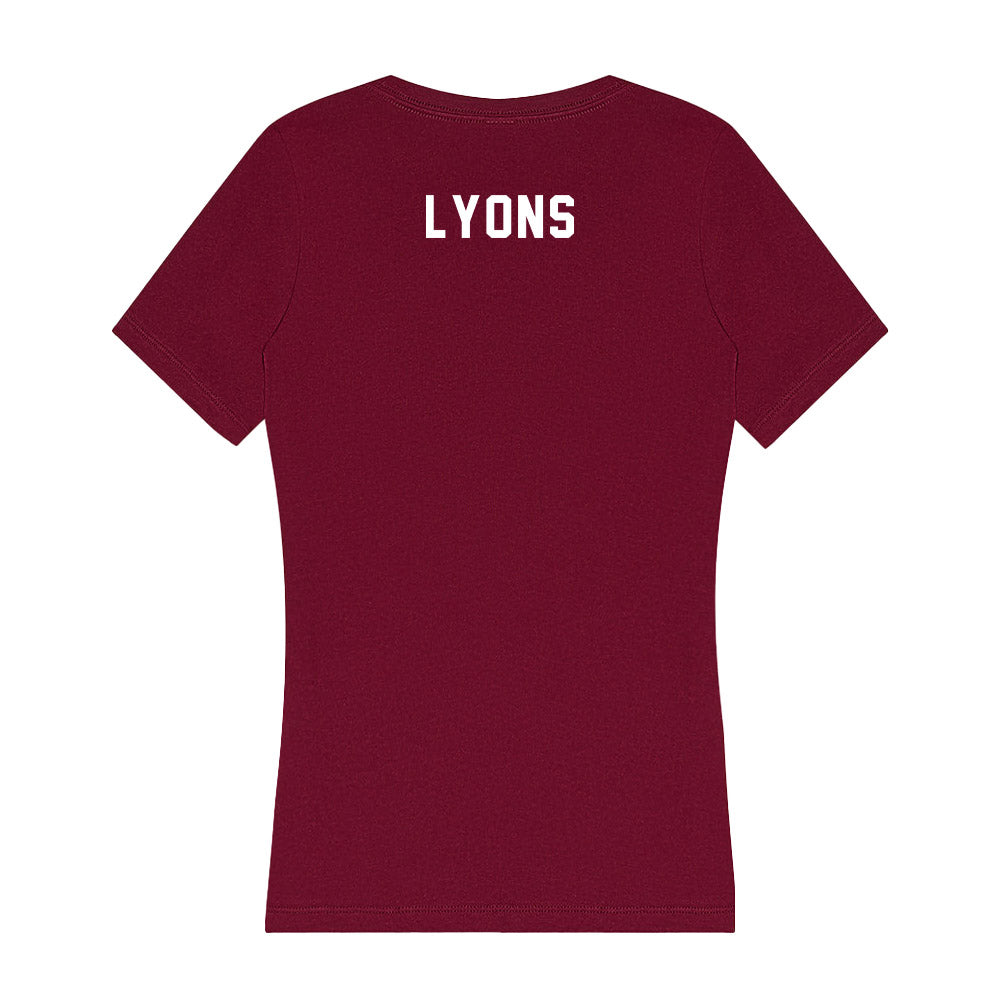 FSU - NCAA Men's Tennis : Justin Lyons - Women's V-Neck T-Shirt-1