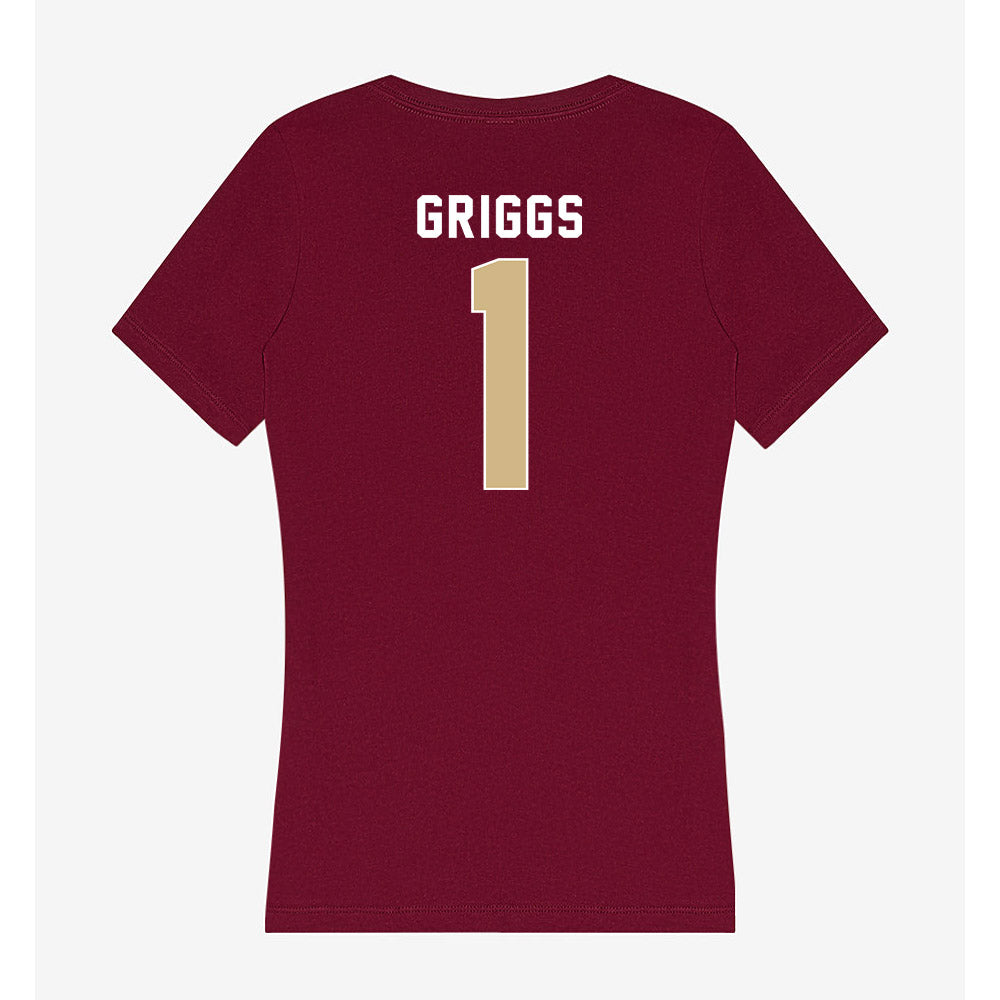 FSU - NCAA Softball : Hayley Griggs - Women's V-Neck T-Shirt-1