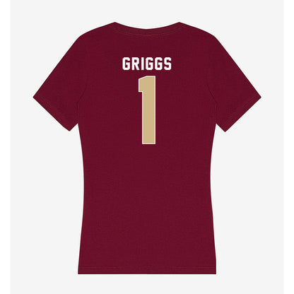 FSU - NCAA Softball : Hayley Griggs - Women's V-Neck T-Shirt-1