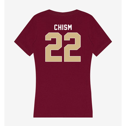 FSU - NCAA Softball : Harlie Chism - Women's V-Neck T-Shirt-1