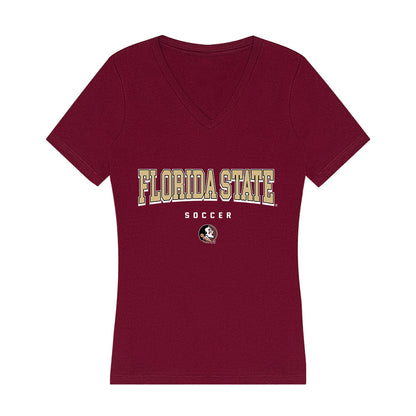 FSU - NCAA Women's Soccer : Jordynn Dudley - Women's V-Neck T-Shirt-0