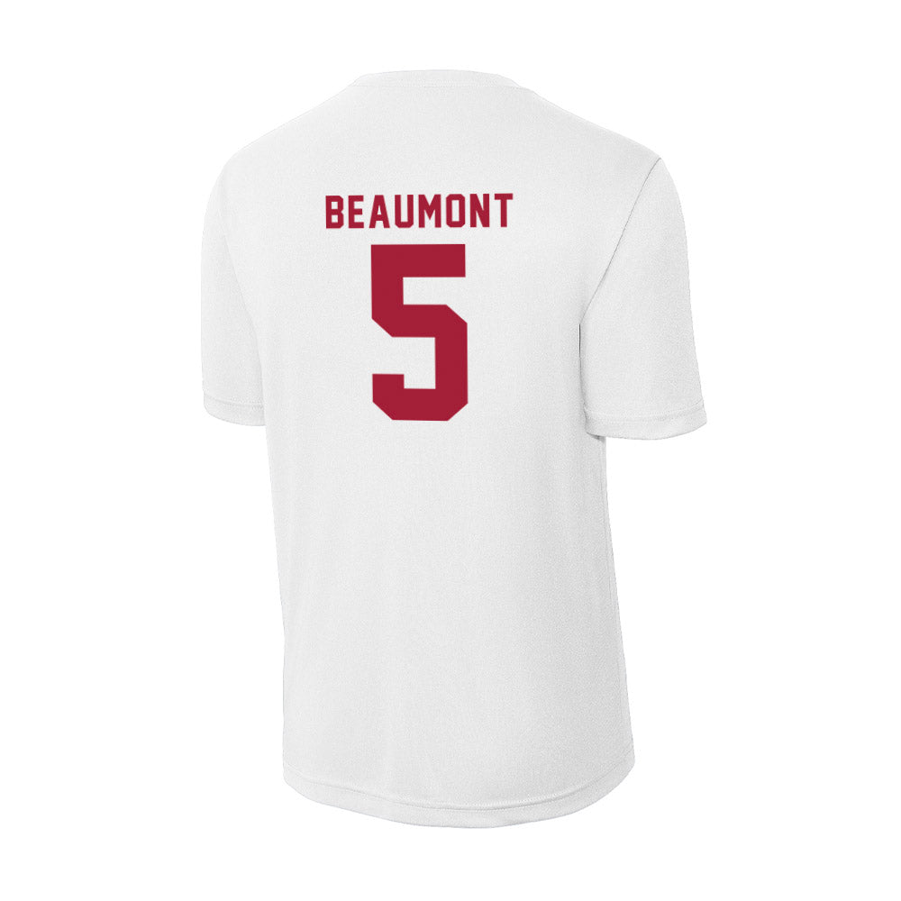 Indiana - NCAA Women's Basketball : Lenee Beaumont - Activewear T-Shirt-1