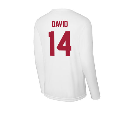 Stanford - NCAA Baseball : Sebastian David - Activewear Long Sleeve T-Shirt-1