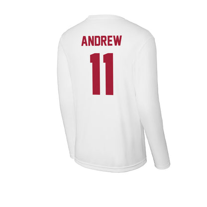 Stanford - NCAA Women's Volleyball : Elizabeth Andrew - Activewear Long Sleeve T-Shirt-1