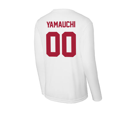 Stanford - NCAA Football : Zak Yamauchi - Activewear Long Sleeve T-Shirt-1