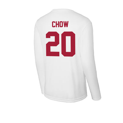 Stanford - NCAA Men's Soccer : Alex Chow - Activewear Long Sleeve T-Shirt-1