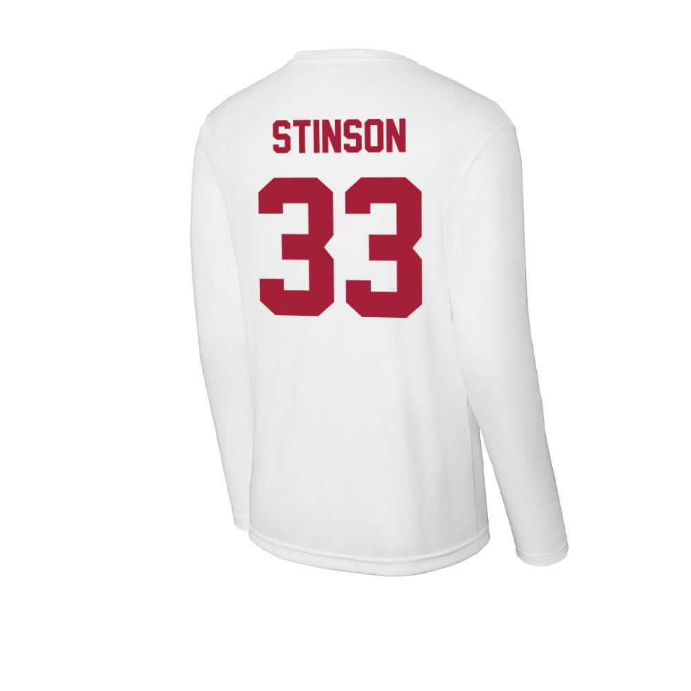 Stanford - NCAA Men's Basketball : Evan Stinson - Activewear Long Sleeve T-Shirt-1