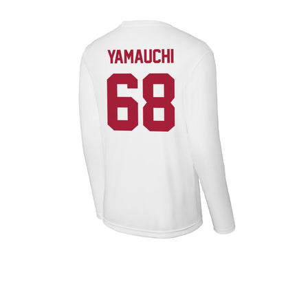 Stanford - NCAA Football : Zak Yamauchi - Activewear Long Sleeve T-Shirt-1