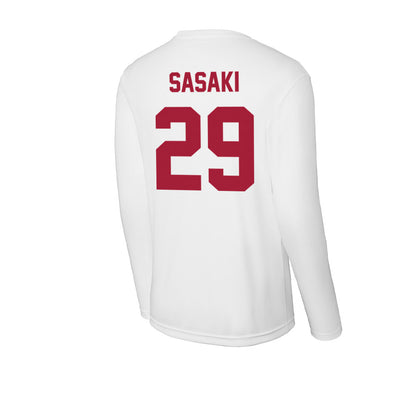 Stanford - NCAA Men's Soccer : Takashi Sasaki - Activewear Long Sleeve T-Shirt-1