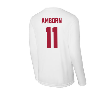 Stanford - NCAA Women's Basketball : Carly Amborn - Activewear Long Sleeve T-Shirt-1