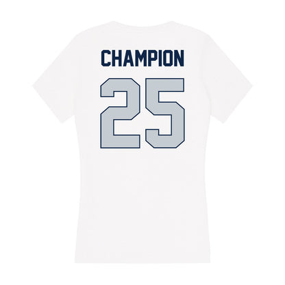 Samford - NCAA Softball : Logan Champion - Women's V-Neck T-Shirt-1