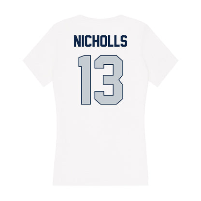 Samford - NCAA Men's Tennis : Darcy Nicholls - Women's V-Neck T-Shirt-1