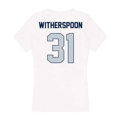 Samford - NCAA Football : DaMonta Witherspoon - Women's V-Neck T-Shirt-1