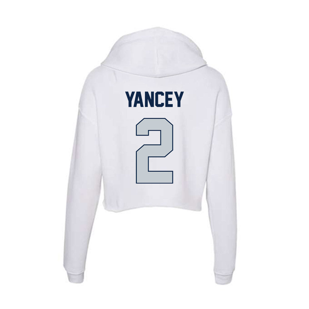 Samford - NCAA Football : Jalik Yancey - Women's Crop Fleece Hoodie-1