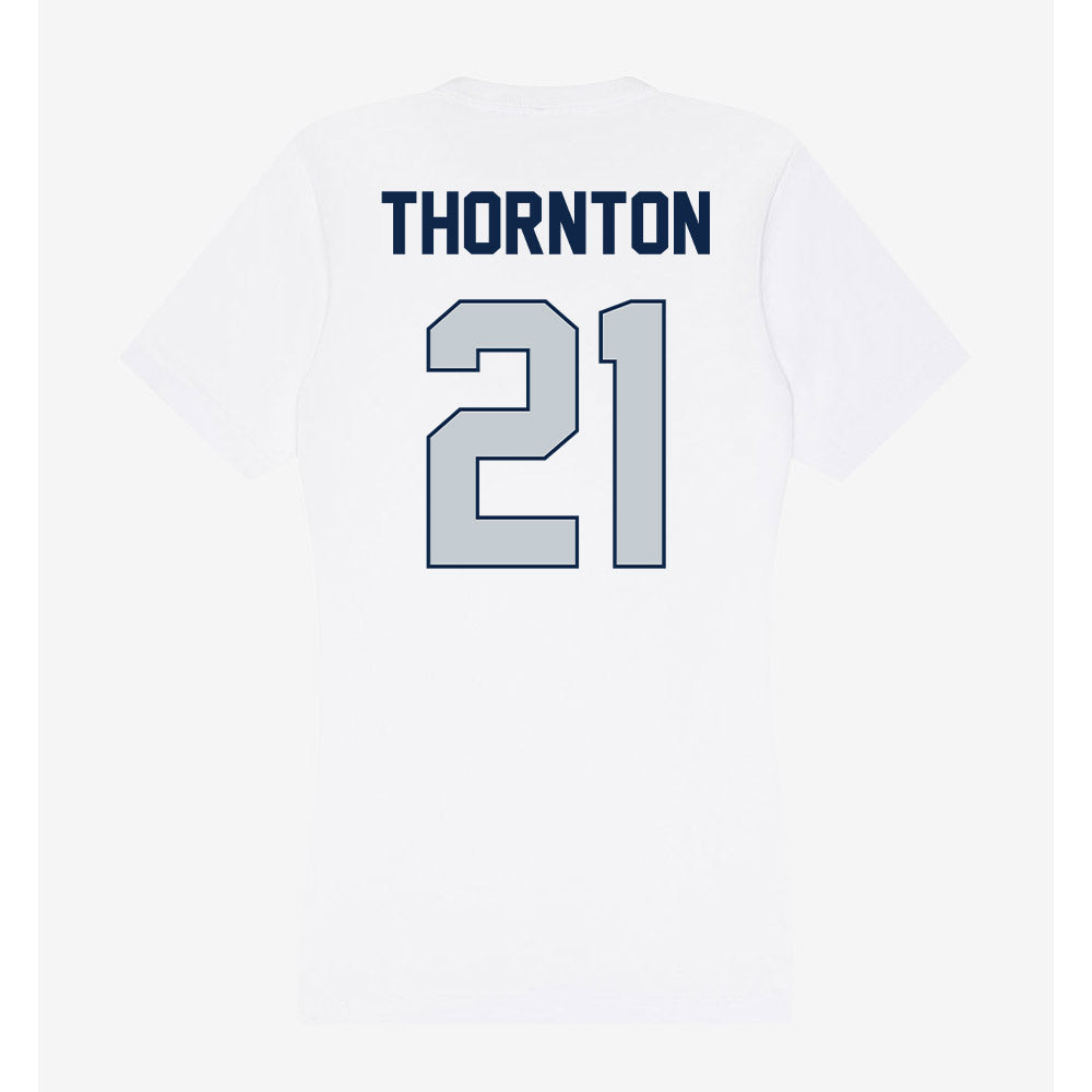 Samford - NCAA Football : Malik Thornton - Women's V-Neck T-Shirt-1